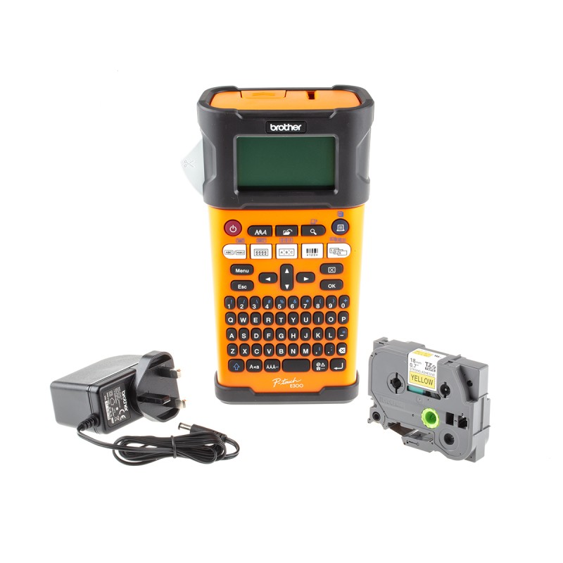1 pcs - Brother PT-E300VP Label Printer, 18mm Max Label Width, UK Plug