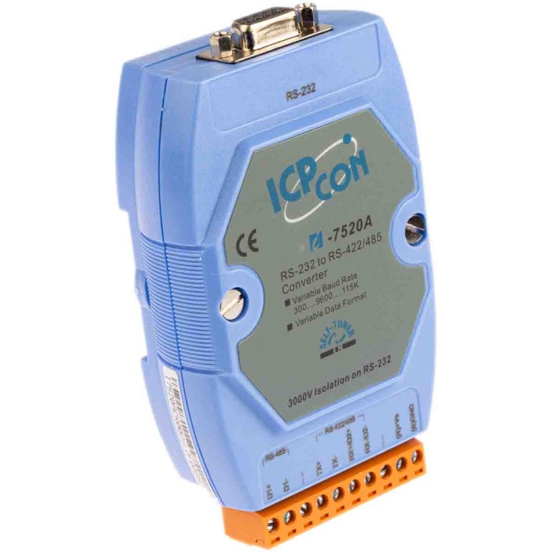 1 pcs - ICP DAS USA RS232, RS422, RS485 Ethernet Media Converter