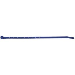1 Bag of 1000 - HellermannTyton Cable Tie, Printed ID for Metering, 200mm x 4.6 mm, Blue Nylon, Pk-1000