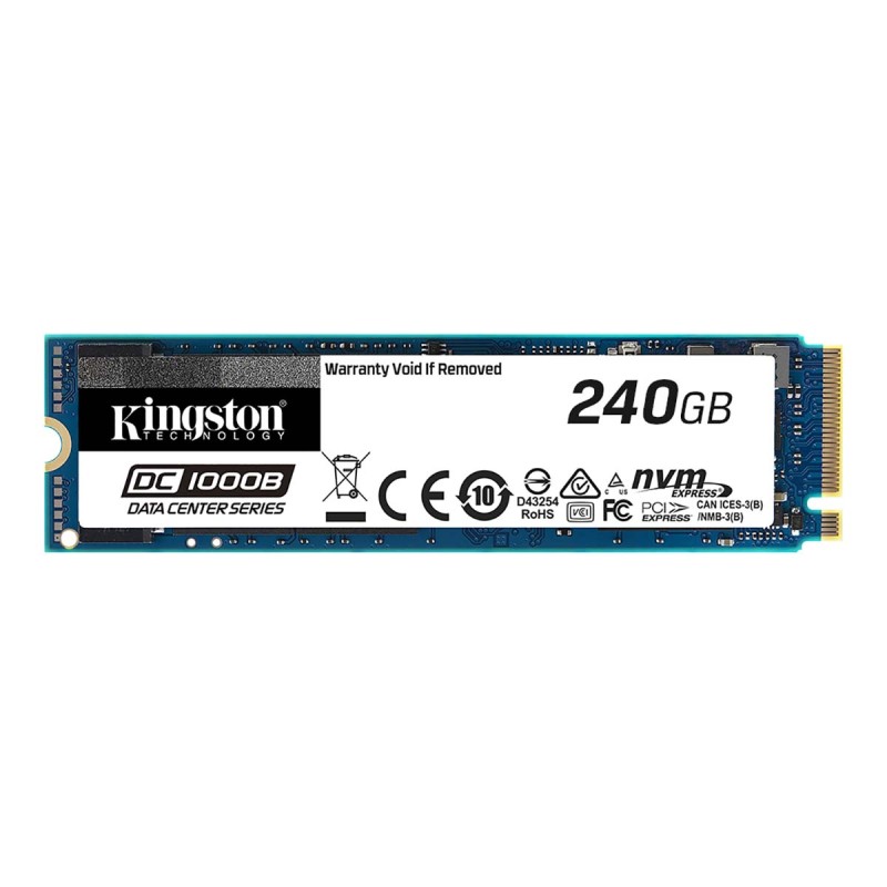 1 pcs - Kingston DC1000B M.2 NVMe SSD M.2 (2280) 240 GB Internal SSD Hard Drive
