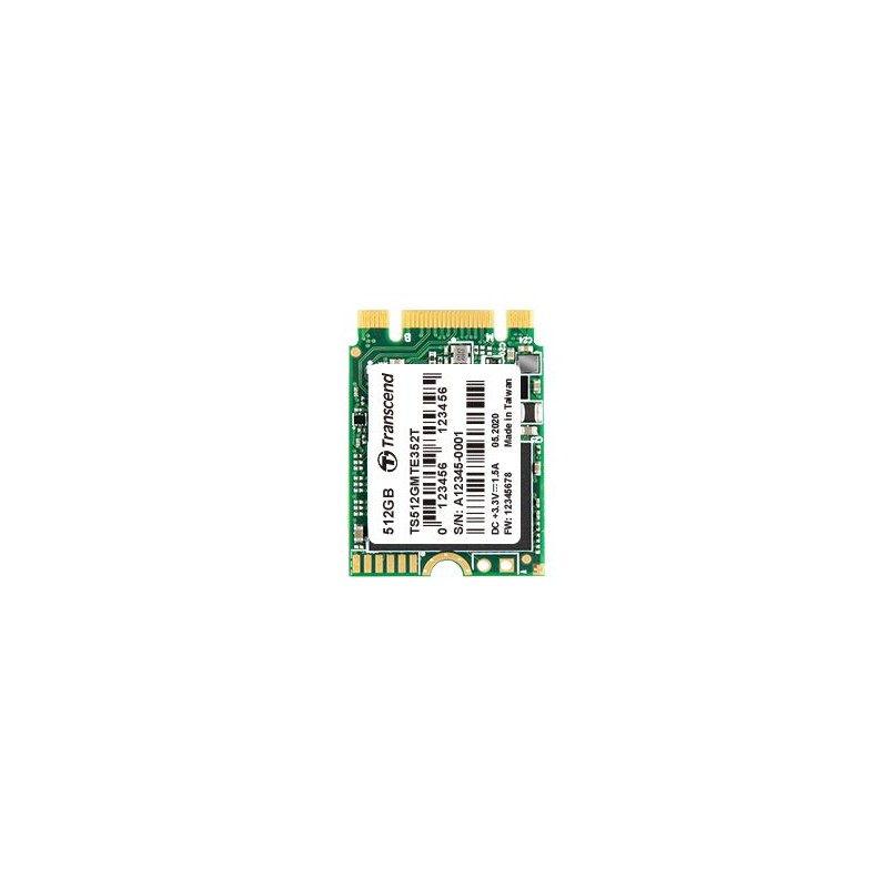 1 pcs - Transcend MTE352T M.2 512 GB Internal SSD Hard Drive