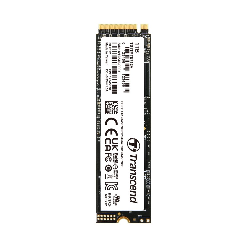 1 pcs - Transcend MTE712A M.2 2280 1 TB Internal SSD Hard Drive