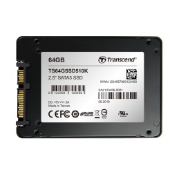 1 pcs - Transcend SSD510 2.5 in 64 GB Internal SSD Hard Drive