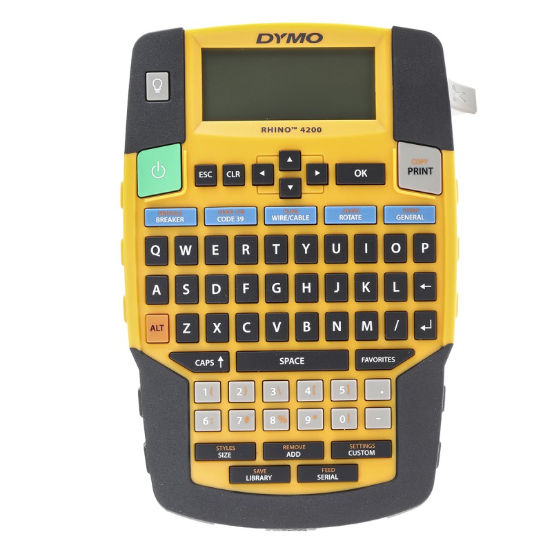 1 pcs - Dymo Rhino 4200 Handheld Label Printer, 19mm Max Label Width, UK Plug