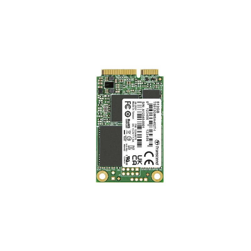 1 pcs - Transcend MSA452T-I mSATA 512 GB Internal SSD Hard Drive