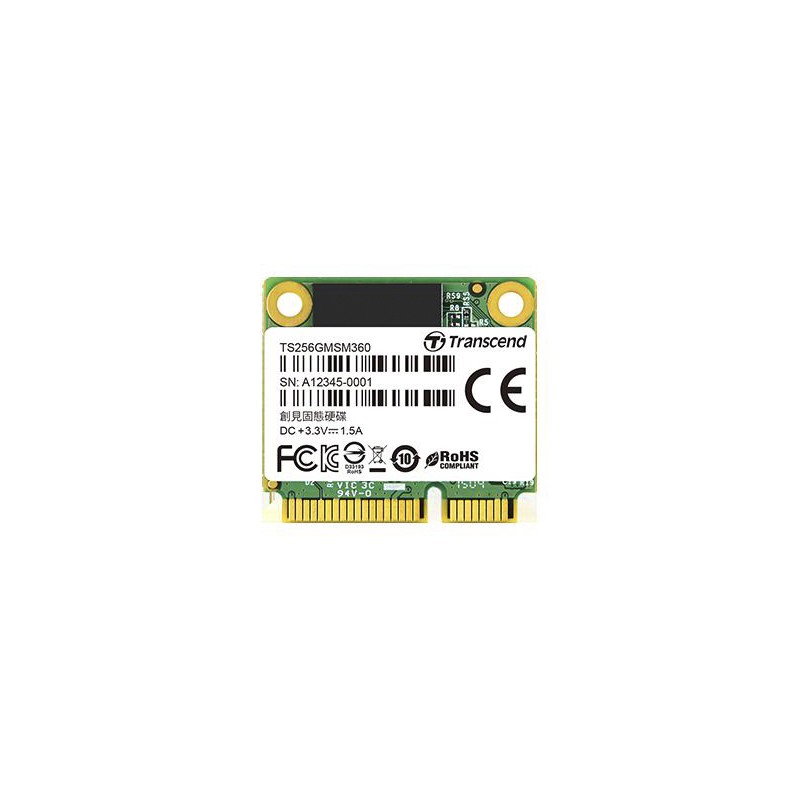 1 pcs - Transcend MSM360 mSATA 128 GB Internal SSD Hard Drive