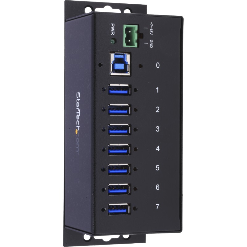 1 pcs - StarTech.com 7 Port USB 3.0 USB A Hub, Terminal Connector Powered, 145 x 54 x 45mm