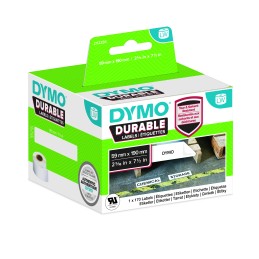 1 pcs - Dymo White Black Print Label Roll, 190mm Width, 59mm Height, 170Per Roll Qty