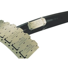 1 Box of 250 - TE Connectivity CM-SCE White Cable Labels, 50.8mm Width, 6.4mm Height, 250 Qty