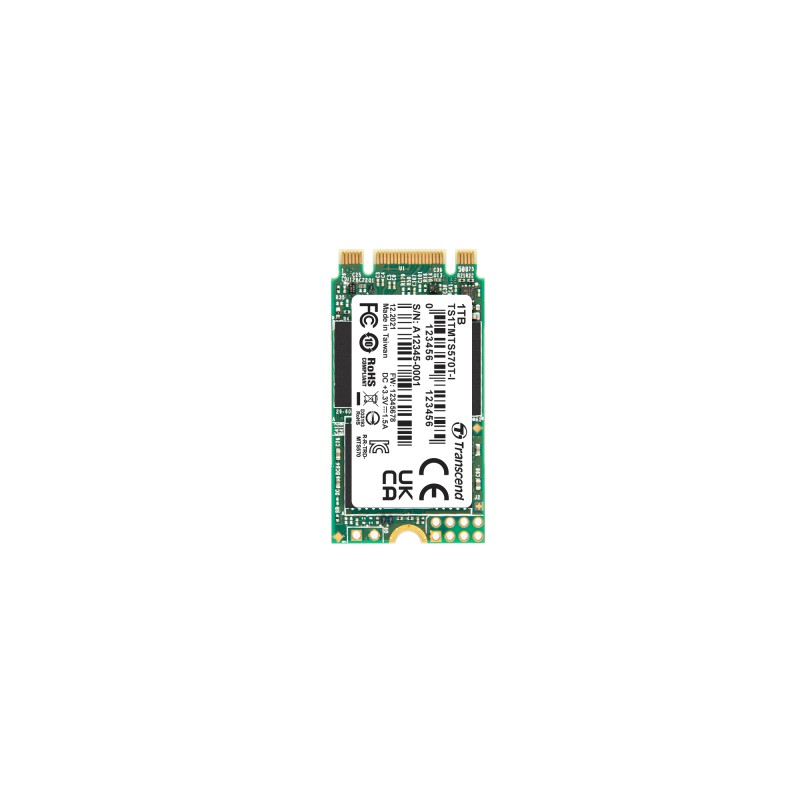 1 pcs - Transcend MTS570T-I M.2 2242 1 TB Internal SSD Hard Drive