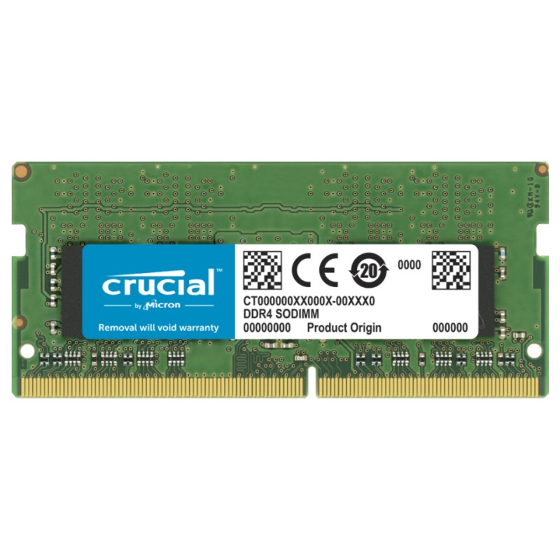 1 pcs - Crucial 32 GB DDR4 RAM, 3200MHz, SODIMM, 1.2V