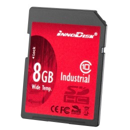 1 pcs - InnoDisk 8 GB Industrial SDHC SD Card, Class 10