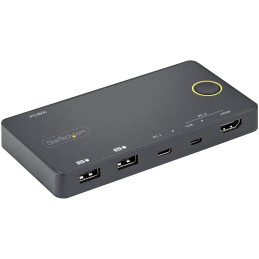 1 pcs - StarTech.com 2 Port USB DisplayPort, HDMI KVM Switch, HDMI 3840 x 2160 Maximum Resolution