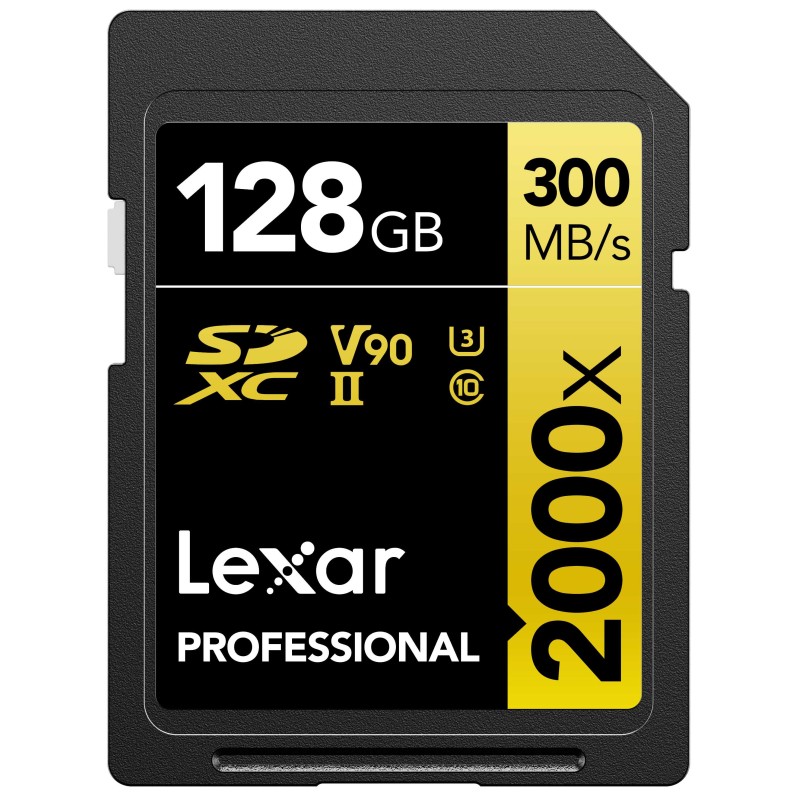 1 pcs - Lexar 128 GB SDHC SD Card, Class 10