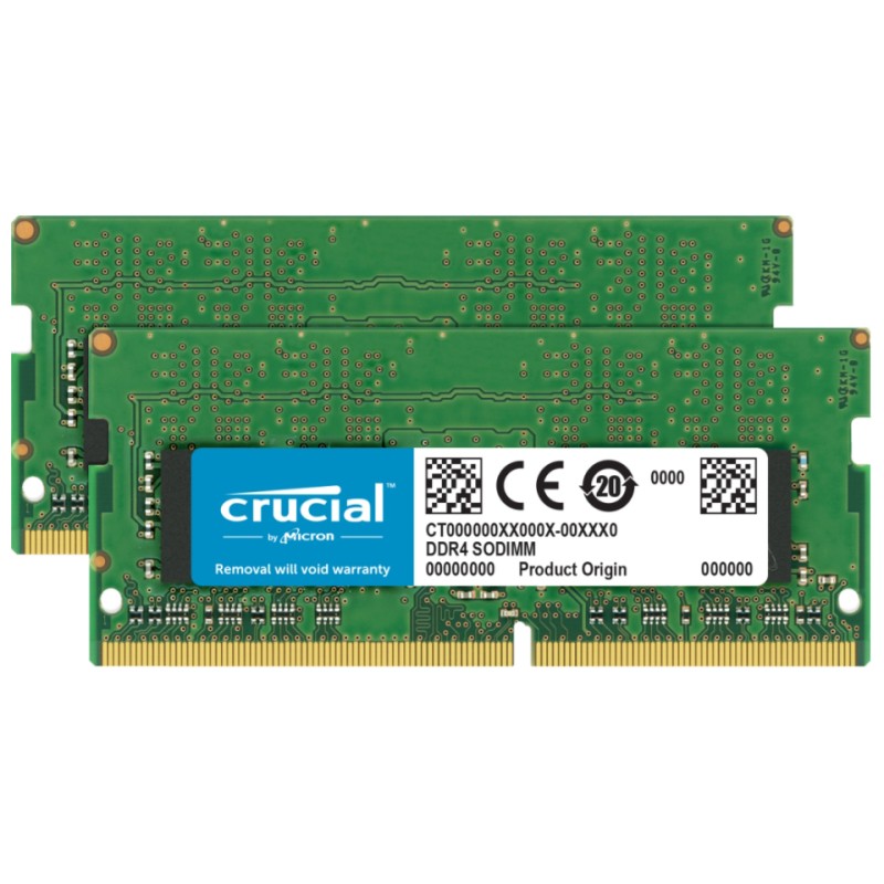 1 pcs - Crucial 32 GB DDR4 RAM, 3200MHz, SODIMM, 1.2V