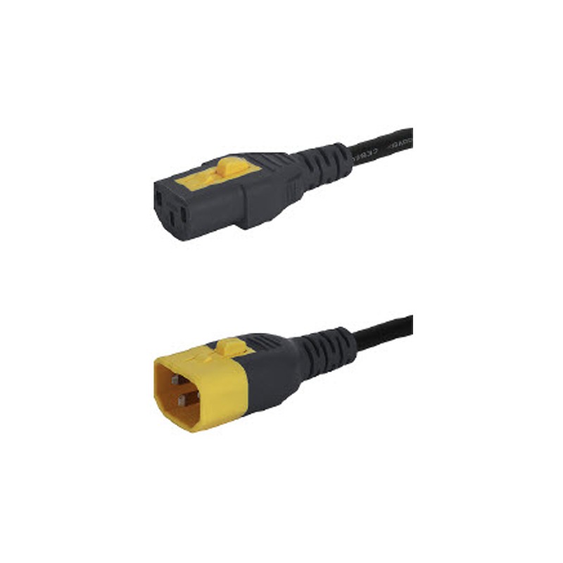 1 pcs - Schurter IEC C13 Socket to IEC C14 Plug Power Cord, 2m