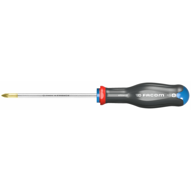 1 pcs - Facom Pozidriv Screwdriver, PZ2 Tip, 125 mm Blade