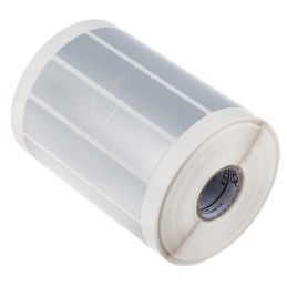 1 Box of 2500 - Brady Silver Label Roll, 38.1mm Width, 19.05mm Height, 2500Per Roll Qty