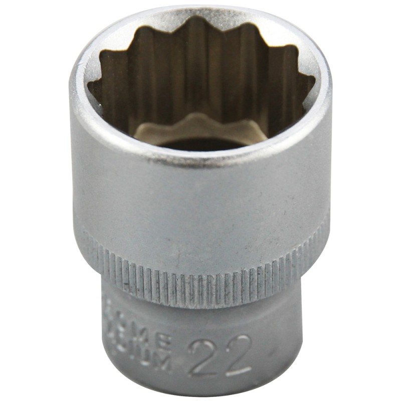 1 pcs - RS PRO 1/2 in Drive 22mm Standard Socket, 12 point