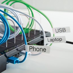 1 pcs - Dymo Black on White Label Printer Tape, 7.62mm Label Length, 9mm Label Width