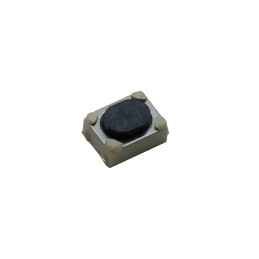 100 pcs - Black Hard Actuator Tactile Switch, SPST 50 mA max 4.2mm Surface Mount