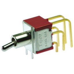 1 pcs - TE Connectivity Toggle Switch, PCB Mount, On-On, DPDT, Through Hole Terminal, 120 V ac, 28V dc