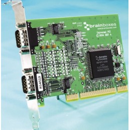 1 pcs - Brainboxes 2 Port PCI RS232 Serial Card