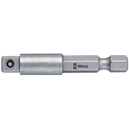 1 pcs - Wera 1/4 in Square Adapter, 100 mm Overall
