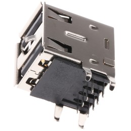 25 pcs - Lumberg Right Angle, Through Hole, Socket Type A 2.0 USB Connector