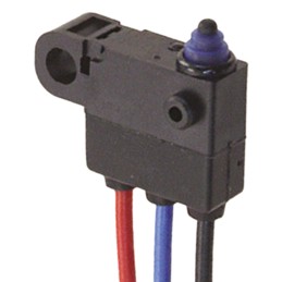 50 pcs - Omron Pin Plunger Micro Switch, Pre-wired Terminal, 2 A @ 12 V dc, SPDT, IP67