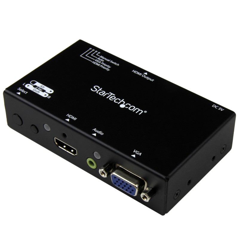 1 pcs - StarTech.com 2 Port 2 Input 1 Output HDMI, VGA Switch 1920 x 1200