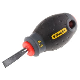 1 pcs - Stanley Slotted Stubby Screwdriver, 6.5 mm Tip, 30 mm Blade