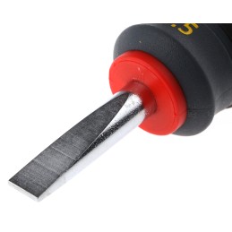 1 pcs - Stanley Slotted Stubby Screwdriver, 6.5 mm Tip, 30 mm Blade