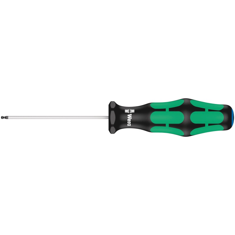 1 pcs - Wera Ball End Hexagon Screwdriver, 60 mm Blade, 130 mm Overall