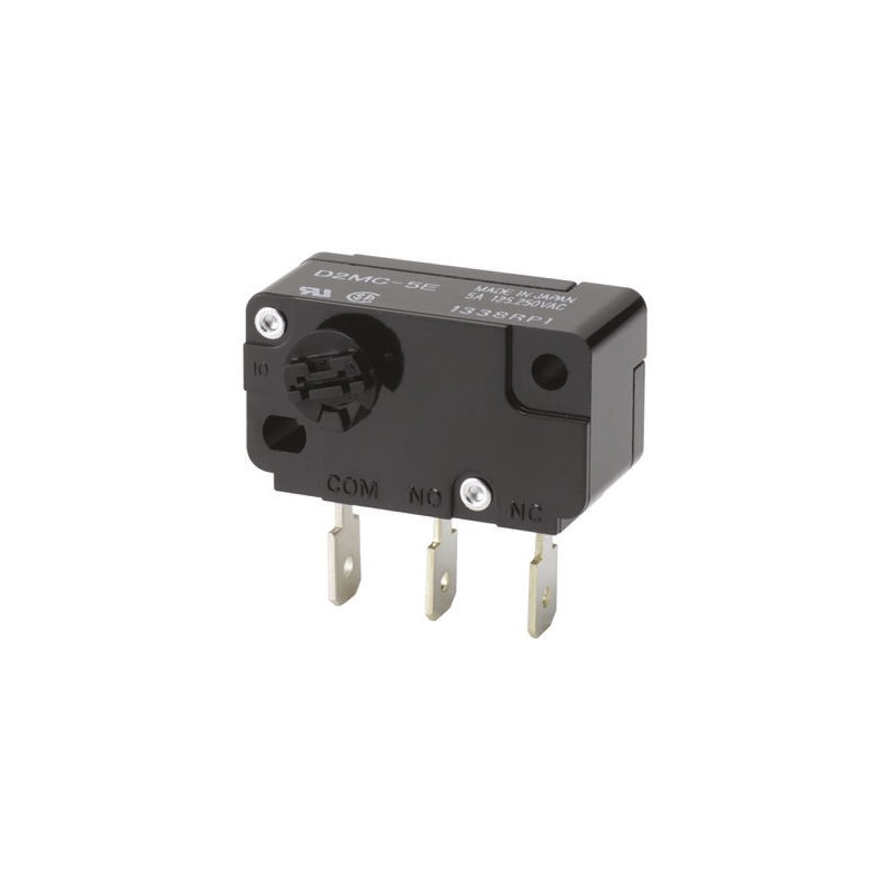 50 pcs - Omron Rotary Micro Switch, Tab Terminal, 500 mA @ 30 V dc, SPDT, IP40