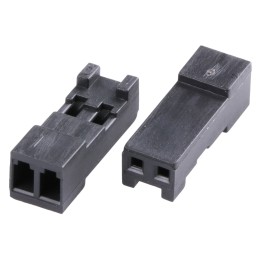 20 pcs - Stelvio Kontek, 48532480 Female Connector Housing, 2.54mm Pitch, 2 Way, 1 Row