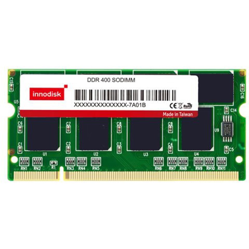 1 pcs - InnoDisk 1 GB DDR Laptop RAM, 400MHz, SODIMM, 2.6V