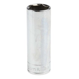 1 pcs - Facom 1/4 in Drive 13mm Deep Socket, 6 point, 50.5 mm Overall Length