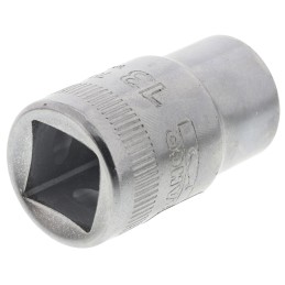 1 pcs - Bahco 1/2 in Drive 13mm Standard Socket, 12 point, 38 mm Overall Length
