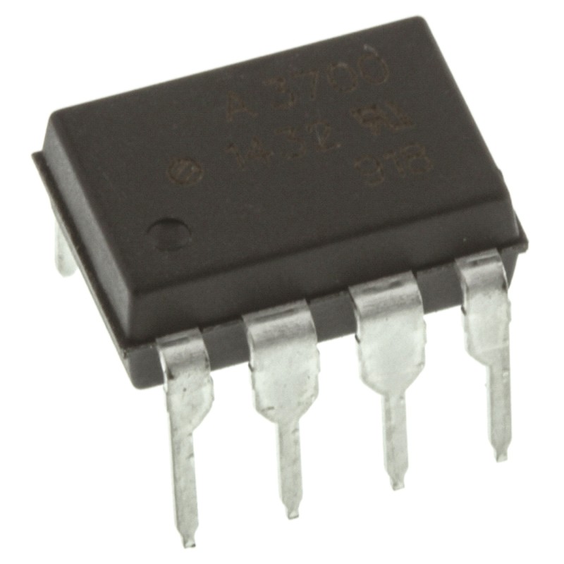 1 pcs - Broadcom, HCPL-3700-000E AC/DC Input, Input Darlington Output Optocoupler, Through Hole, 8-Pin PDIP