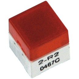 1 pcs - IP00 Red Cap Tactile Switch, SPST 50 mA @ 24 V dc