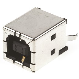 125 pcs - TE Connectivity Straight, Through Hole, Socket Type B 2.0 USB Connector