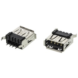 5 pcs - ASSMANN WSW Straight, Through Hole Type A 2.0 USB Connector
