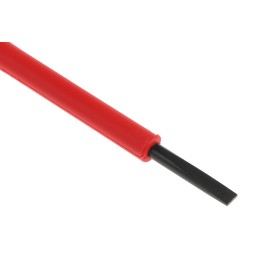 1 pcs - Bahco Slotted Screwdriver, 3 x 0.5 mm Tip, 100 mm Blade, VDE/1000V, 222 mm Overall