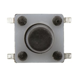 200 pcs - Black Button Tactile Switch, SPST 50 mA @ 24 V dc 9.4mm Surface Mount