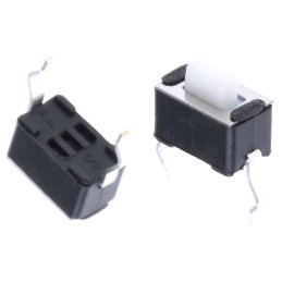 50 pcs - Button Tactile Switch, SPST 50 mA @ 24 V dc 1.5mm