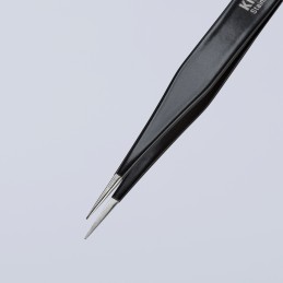 1 pcs - Knipex 110 mm, Stainless Steel, Smooth, ESD Tweezer