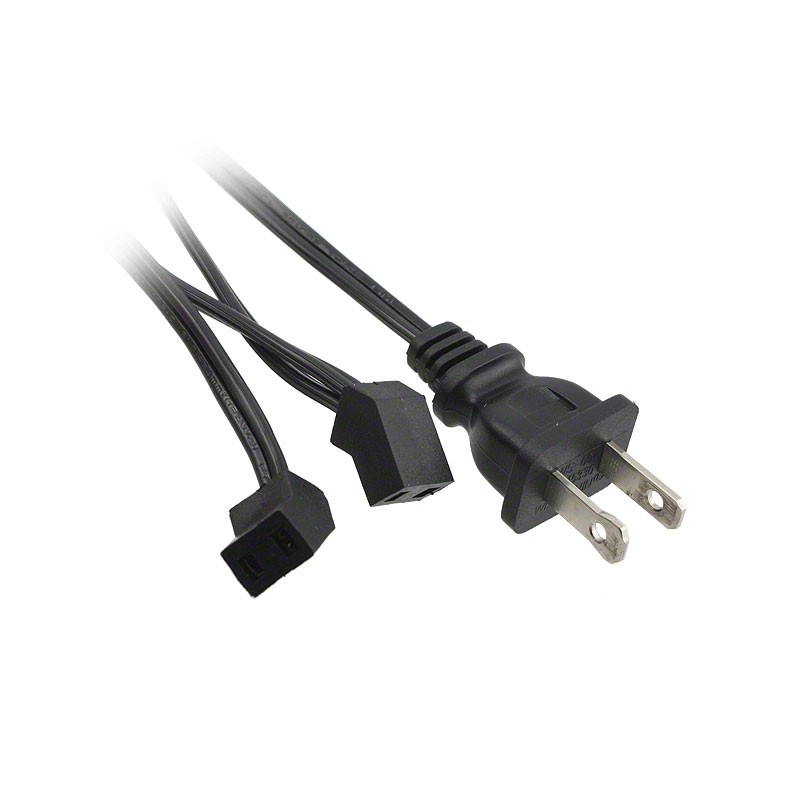 1 pcs : C45-2DC-72P - FAN CORD 45DEG 2POS 72' AC PLUG