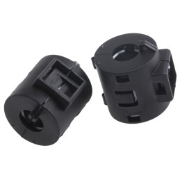 2 pcs - RS PRO Openable Ferrite Clamp, 19.5 Dia. x 23mm, For Computer Peripherals, Digital TV, Internal & External Power