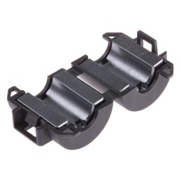 2 pcs - RS PRO Openable Ferrite Clamp, 19.5 Dia. x 23mm, For Computer Peripherals, Digital TV, Internal & External Power